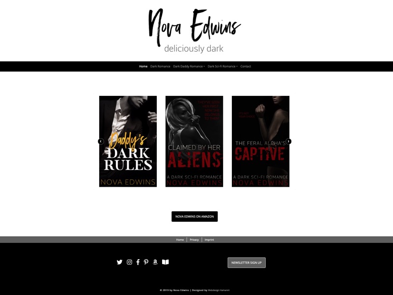 Website der Autorin Nova Edwins